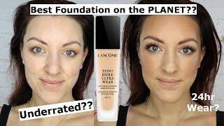 Lancome Teint Idole Ultra wear foundation review  Best foundation EVER [upl. by Etnud429]