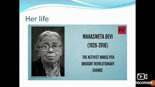 Mahasweta Devi Biography [upl. by Rollin180]