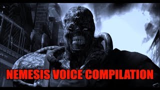 Resident Evil  Nemesis Voice Compilation [upl. by Aihsoem907]