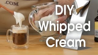 DIY whipped cream in 60 seconds [upl. by Odicalp771]