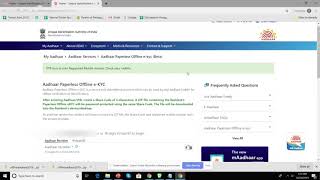 How to download Aadhaar eKYC XML from UIDAI [upl. by Easter]