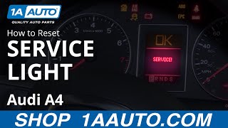 How to Reset Service Light 0409 Audi A4 [upl. by Dazhahs]