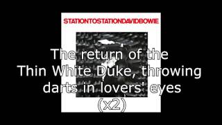 Station to Station  David Bowie  Lyrics [upl. by Myer]