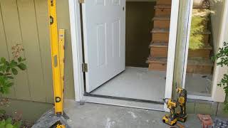 Jeld Wen Front Door Installation  Really crappy products and craftsmanship PART 1 [upl. by Nuy]