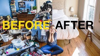 EXTREME KONMARI METHOD DECLUTTERING  Before amp After [upl. by Wan]