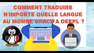 COMMENT TRADUIRE NIMPORTE QUELLE LANGUE AU MONDE GRACE A DEEPL 😎👌 [upl. by Srednas219]