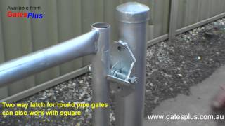 Gate Latch 2 way for round pipe and square [upl. by Sang]