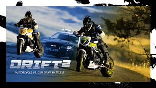 ICON  Motorcycle vs Car Drift Battle 2 [upl. by Awram117]