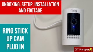 Ring Stick Up Cam Plug In Unboxing and Installation [upl. by Irrabaj]