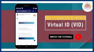 TUTORIAL  How to generate Virtual ID for Aadhaar [upl. by Sindee]