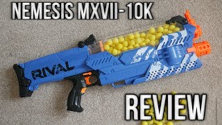 Nerf Rival Nemesis MXVII10K Unboxing Review amp Range Test [upl. by Flower]