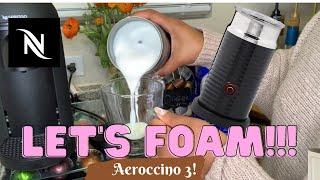 How To Foam Milk With Aeroccino 3 Make Coffee With Foam Tips amp Tricks  Easy Foamed Latte Recipe [upl. by Havens]