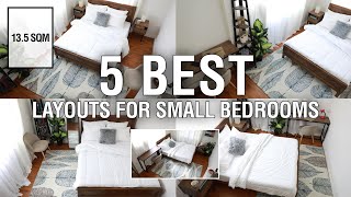 5 Best Layouts For Small Bedrooms 135 sqm  MF Home TV [upl. by Llener]