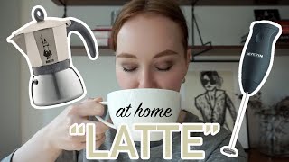 HOW TO MAKE A quotLATTEquot AT HOME moka pot  frother [upl. by Aivart6]