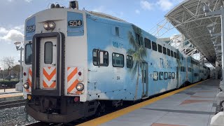 Riding TriRail Miami International Airport to Fort LauderdaleHollywood International Airport 4K [upl. by Chancelor]