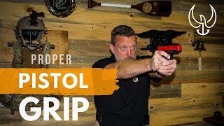 Proper Pistol Grip  Navy SEAL Teaches How to Grip a Pistol [upl. by Gavrielle872]