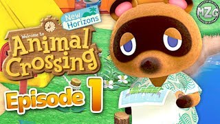 Animal Crossing New Horizons Gameplay Walkthrough Part 1  Island Getaway [upl. by Nyberg]